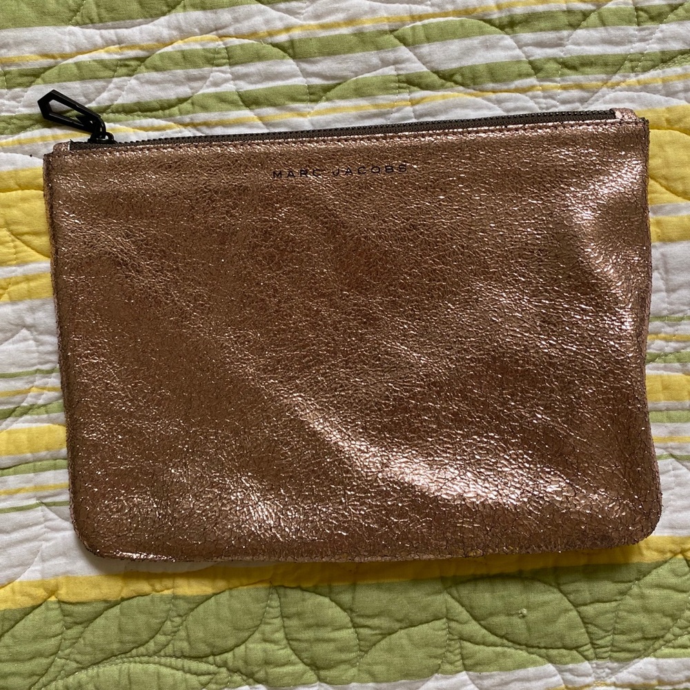 Rose gold Marc Jacobs envelope clutch